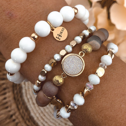 Bracelet PEURLE Blanc Hokee Paris