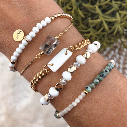 Bracelet TAMIE Blanc Hokee Paris