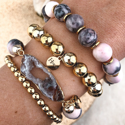 Bracelet EMMA 8MM Gold Hokee Paris