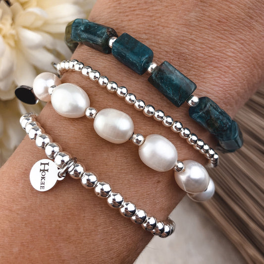 Bracelet SUMER Apatite Argent