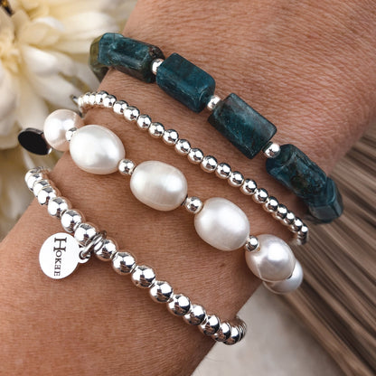 Bracelet CARLA Nacre Silver Hokee Minéraux