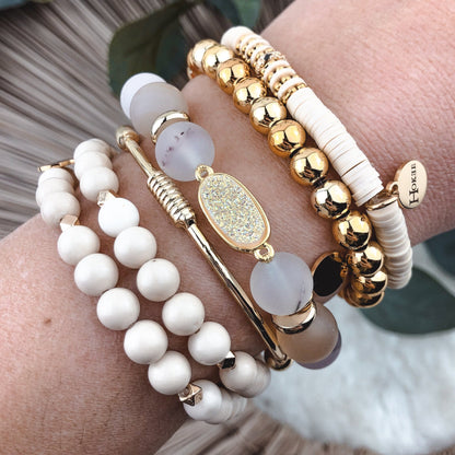 Bracelet EMMA 8MM Gold Hokee Paris