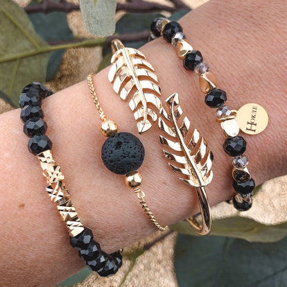 🧚🏼 ENFANT - Bracelet TAMIE Noir Hokee Paris