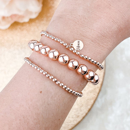 Bracelet EMMA 3MM Rose Gold Hokee Paris