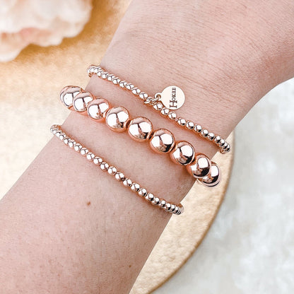 Bracelet EMMA 8MM Rose Gold Hokee Paris