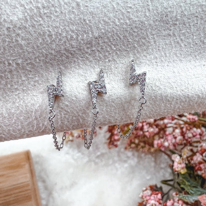 Mono boucle d'oreille FLASH Silver Hokee Paris