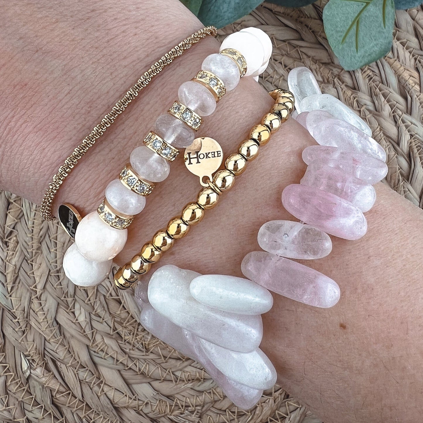 Bracelet PIA Jade beige Hokee Paris