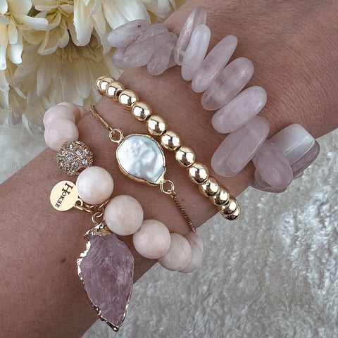 Bracelet MADDY Jade beige