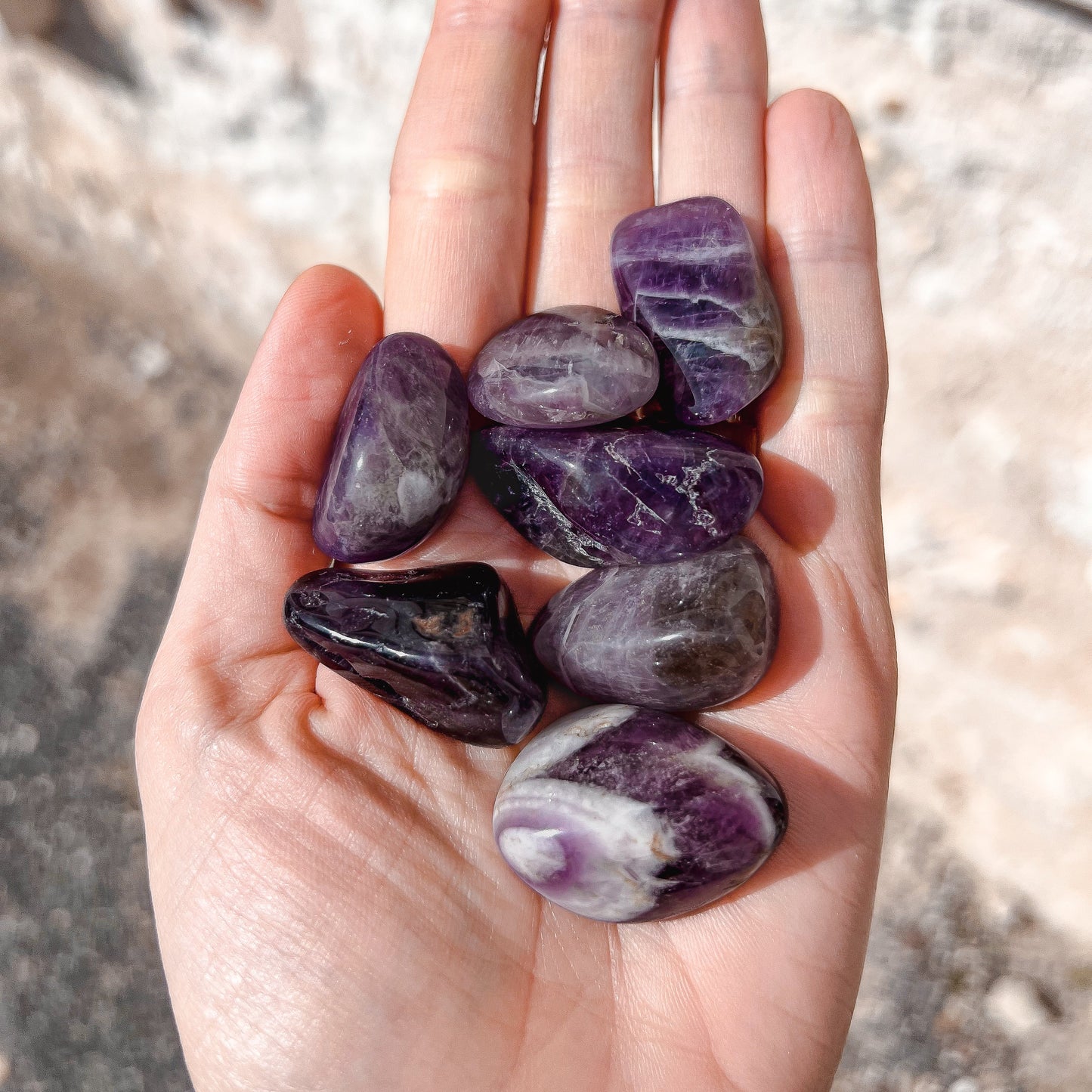 Pierre d'améthyste roulée Hokee Minéraux
