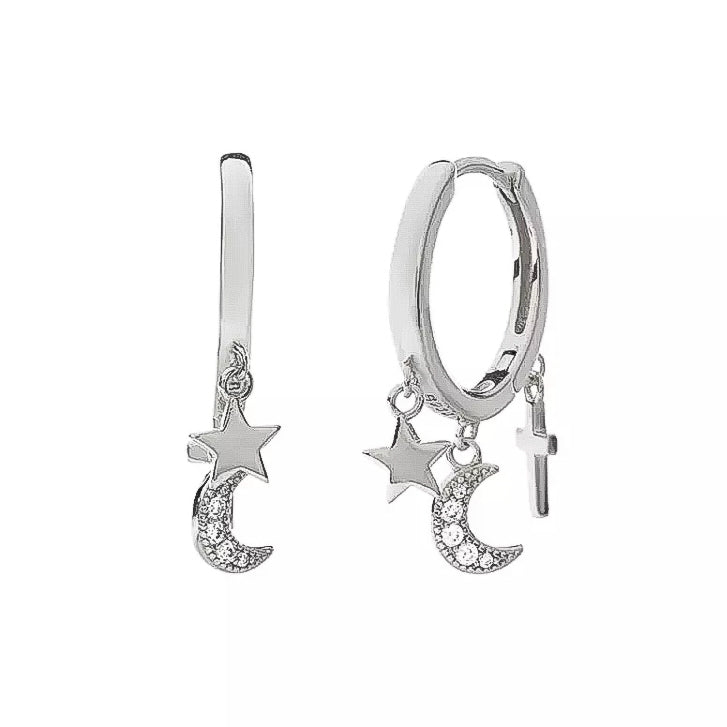 Mini Créoles GAMMA Silver