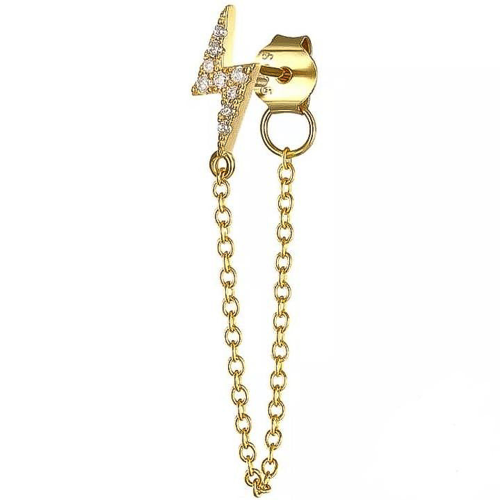 Mono boucle d'oreille FLASH Gold