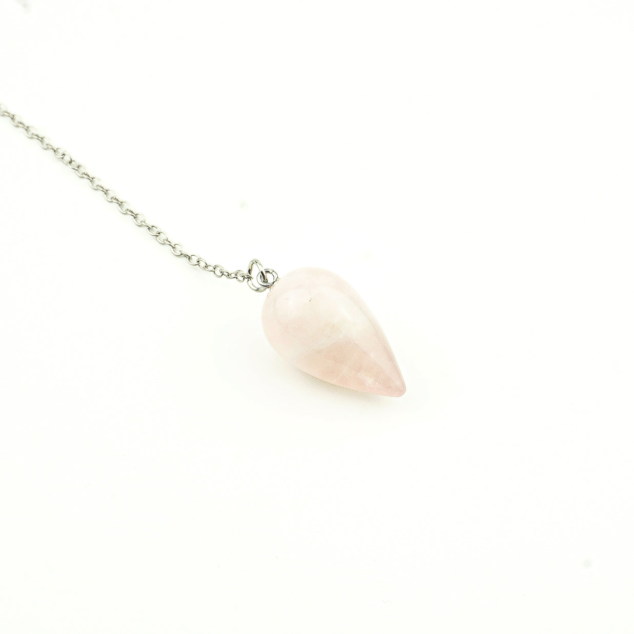 Pendule GOYA en quartz rose naturel