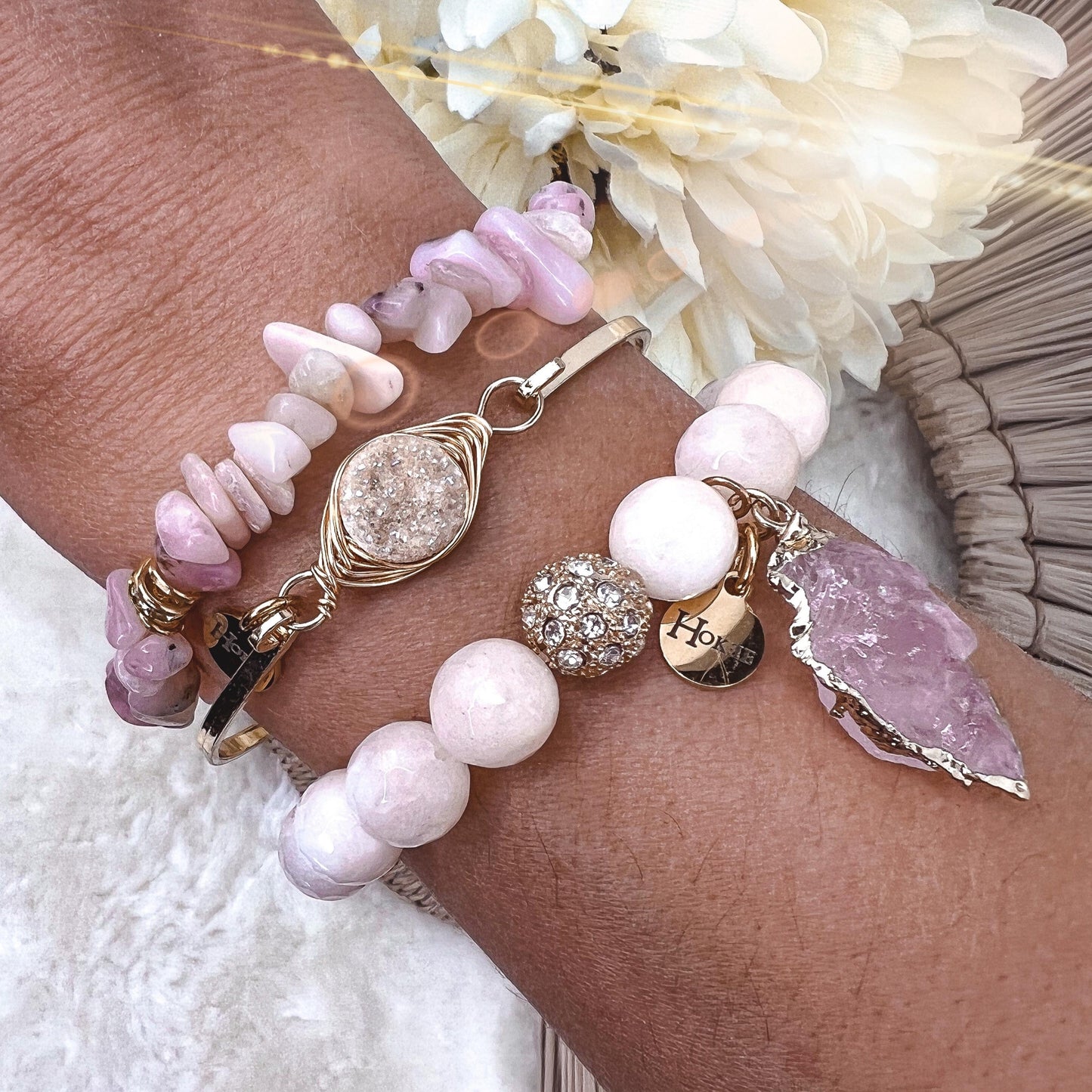 Jonc LORELEEN Beige Hokee Minéraux