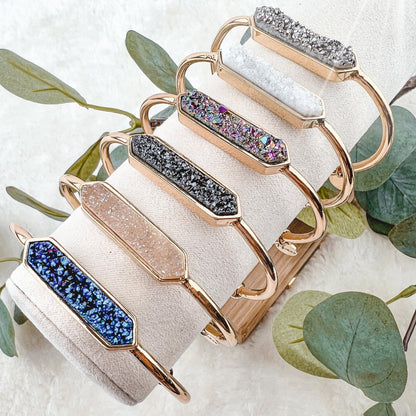 Jonc AURORA Blanc Hokee Minéraux